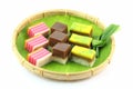 Traditional Malay Kuih Talam Layer Cake Royalty Free Stock Photo