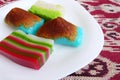 Traditional Malay nonya dessert cakes