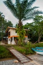 A traditional Malay village house Malaysia, Borneo island, Sabah. Royalty Free Stock Photo