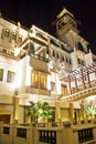 Traditional Malaysian Buildings at Night Royalty Free Stock Photo