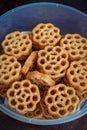 Traditional Malaysian cookies snack known as kuih loyang for Eid Fitr, Eid Adha and Ramadhan