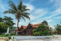 Amazing scenery of a traditional Malaysian house architecture