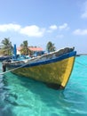 A traditional Maldivian fishing boat