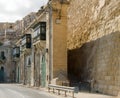 Traditional Maltese architecture in Valletta, Malta