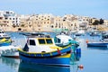 Fishing boats in Birzebugga habour, Malt.