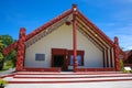 A traditional Maori Meeting House. Maori are the people native to New Zealand