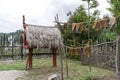 Traditional maori storehouse