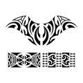 Traditional Maori Taniwha tattoo