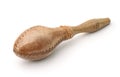 Traditional maraca made of leather and wood