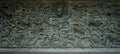 Ancient chinese stone dragon relief .marble sculpture.