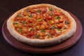 Traditional marguerita pizza Royalty Free Stock Photo