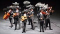 Traditional Mariachi music band , Mexico Royalty Free Stock Photo