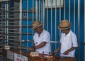 People in the main square of San Cristobal