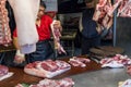 Traditional market in New Taipei City Royalty Free Stock Photo