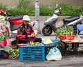 Traditional market in New Taipei City Royalty Free Stock Photo