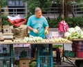 Traditional market in New Taipei City Royalty Free Stock Photo