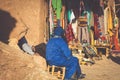 A traditional market in the old city of Essaouira, Morocco Royalty Free Stock Photo