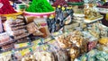 Traditional market in Slawi, Tegal, Central Java. Royalty Free Stock Photo
