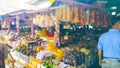 Traditional market in Slawi, Tegal, Central Java. Royalty Free Stock Photo