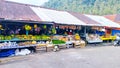 Traditional market in Slawi, Tegal, Central Java. Royalty Free Stock Photo