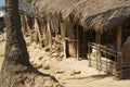 Traditional Marma hill tribe building with the straw roof in Bandarban, Bangladesh. Royalty Free Stock Photo