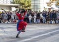 Traditional martial art performers at Seoul Tower