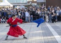 Traditional martial art performers at Seoul Tower