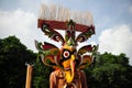 Dayak Tribe Traditional Mask Royalty Free Stock Photo