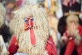 Colorful face of Kurent, Slovenian traditional mask, carnival time