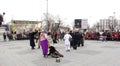 Traditional masks carnival on the occasion of the Orthodox forgiveness holiday Prochka in city of Prilep ,Macedonia.