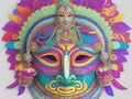 Traditional masks of Sri Lanka designed using Ai