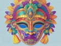 Traditional masks of Sri Lanka designed using Ai