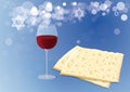 Traditional Matzoh and Wine