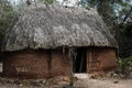 Traditional Maya house Royalty Free Stock Photo