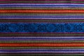 Traditional Mayan Guatemalan woven fabric with crosses and stripes