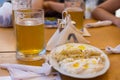 Traditional meal in Albania, cabbage with yoghurt, Tirana, Albania.