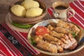 Traditional meal arrangement (sarmale)