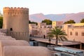 Traditional medieval architecture in Nizwa, Oman. Arabian Peninsula.