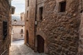 Traditional medieval architecture in Sos del Rey Catolico, Aragon, Spain. Royalty Free Stock Photo