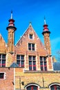 Medieval house exterior in Bruges, Belguim Royalty Free Stock Photo