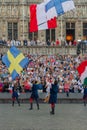 Traditional medieval pageant in Brussels