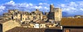 Traditional Nazzano Romano village,view with hiuses and castle,Lazio,Italy. Royalty Free Stock Photo