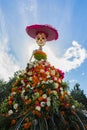 Traditional mexican Catrina skeleton at the 15th annual Day of