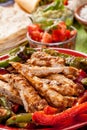 Traditional Mexican Chicken Fajita Ingredients Royalty Free Stock Photo