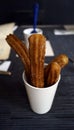 Traditional mexican churros