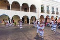 Traditional Mexican dancing in the streets of Valladolid, Yucatan, Mexico