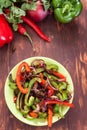 Traditional Mexican Fajita Peppers Royalty Free Stock Photo