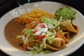 Traditional mexican flautas