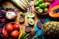 Mexican food: ingredients Royalty Free Stock Photo