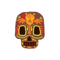 Traditional Mexican Painted Scull Icon